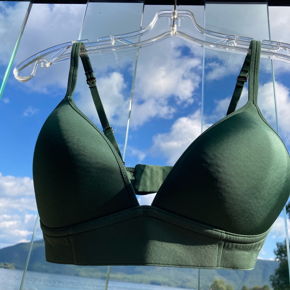Aerie Real Me full coverage green bra size 32 C - Picture 4 of 5